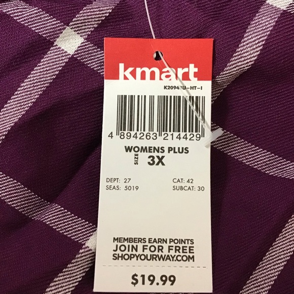 Purple button tunic top - Picture 3 of 7